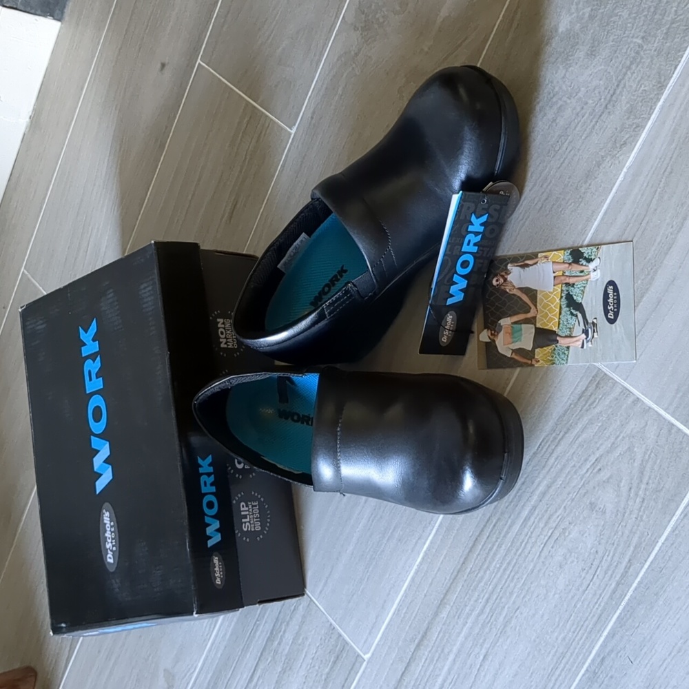 Dr Scholl's black work shoes size 8